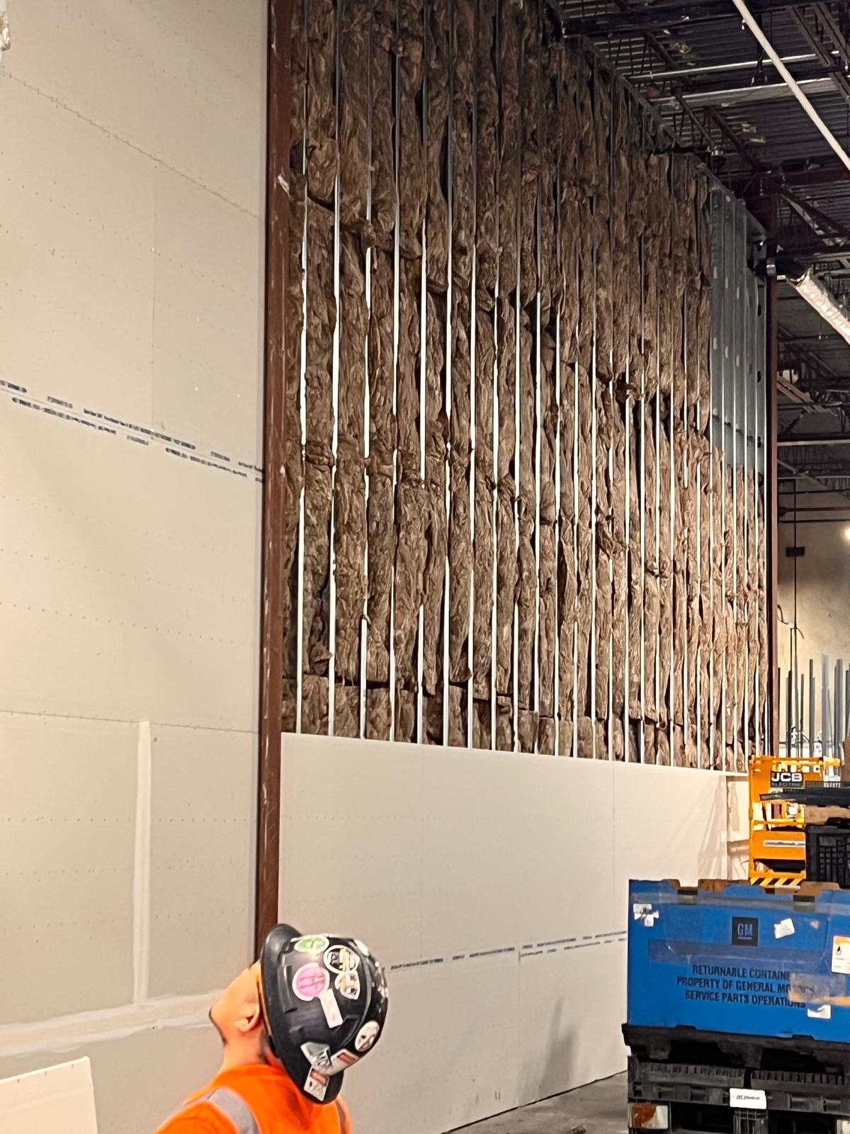 Commercial metal framing and acoustical ceilings installation